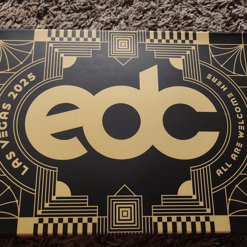 EDC Las Vegas 2025 Wall Art - Black and Gold